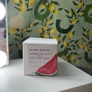 Glow Recipe Watermelon Glow AHA Night Treatment with Pink and Green Accents